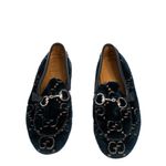 Mocassim-Gucci-Infantil-GG-Supreme-Veludo-Azul