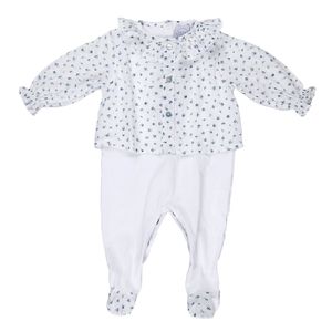 Macacão Pepa London Branco e Floral