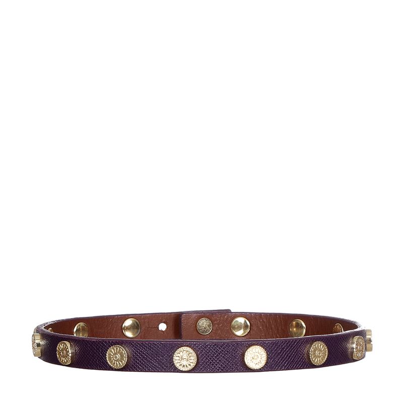 -Pulseira-Tory-Burch-Couro-Roxo