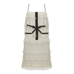 Vestido Chanel Tweed Preto e Creme
