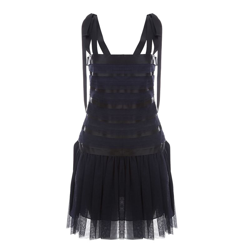 Vestido-Chanel-Tule-Azul-e-Preto