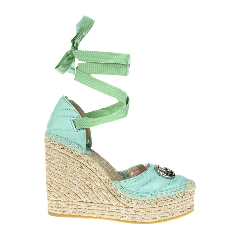 Sandalia-Gucci-Marmont-Anabela-Espadrille-Verde