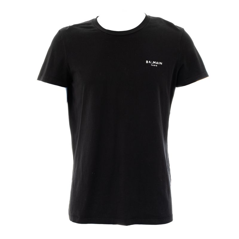 Camiseta-Balmain-Preta-Logo