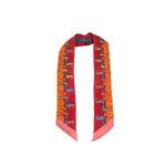 Lenco-Hermes-Twilly-Cavalos-Laranja-e-Vermelho