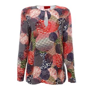 Blusa Carolina Herrera Seda Estampada