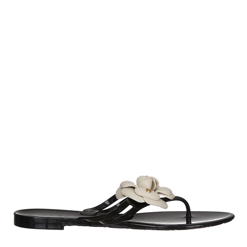 Rasteira-Chanel-Camelia-Branca
