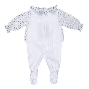 Macacão Pepa London Branco e Floral