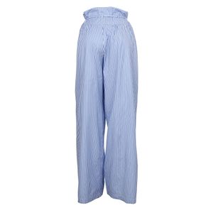 Calça Allmost Vintage Listrada Azul e Branca