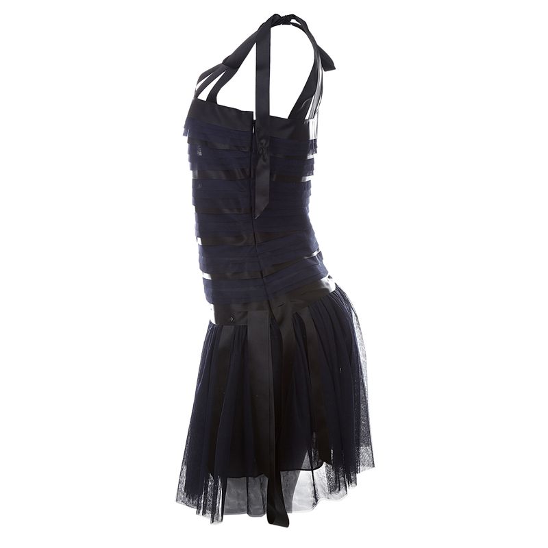 Vestido-Chanel-Tule-Azul-e-Preto