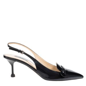 Scarpin Prada Slingback Couro Preto