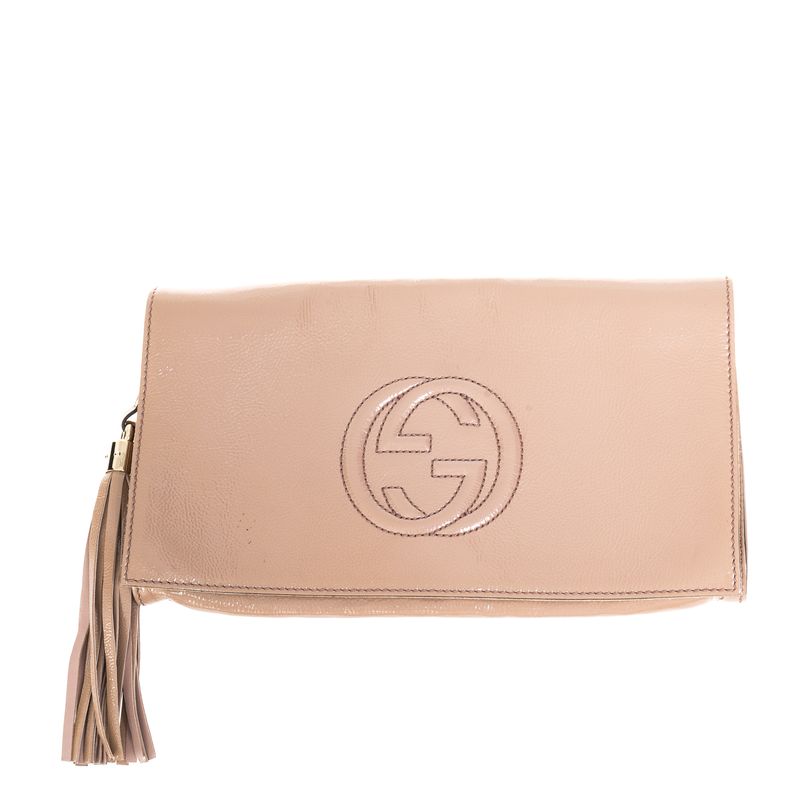 Bolsa-Gucci-Clutch-Soho-Verniz-Rose