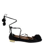 Sapatilha-Aquazzura-Amarracao-Camurca-Preta