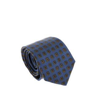 Gravata Prada Seda Estampada Azul