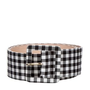 Cinto Mixed Xadrez Preto e Branco