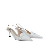 Scarpin-Prada-Slingback-Couro-Branco