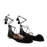 Sapatilha-Aquazzura-Amarracao-Camurca-Preta