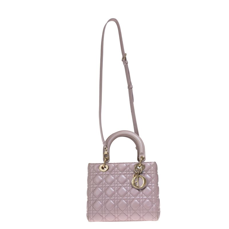 Bolsa-Christian-Dior-Lady-Dior-Media-Rosa-Perolado