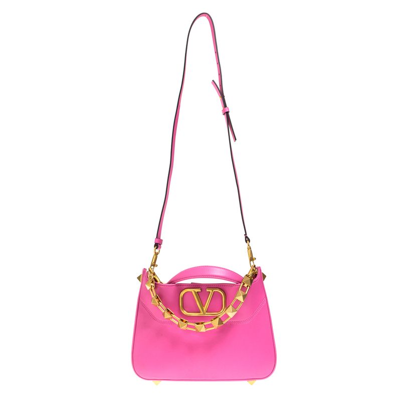 Bolsa-Valentino-Garavani-VLogo-Couro-Rosa-