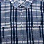 Camisa-Burberry-Infantil-Housecheck-Azul