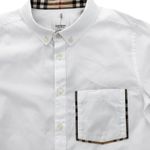 Camisa-Burberry-Infantil-Branco-e-Housecheck