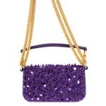 Bolsa-Valentino-Garavani-Loco-Bordada-Roxa