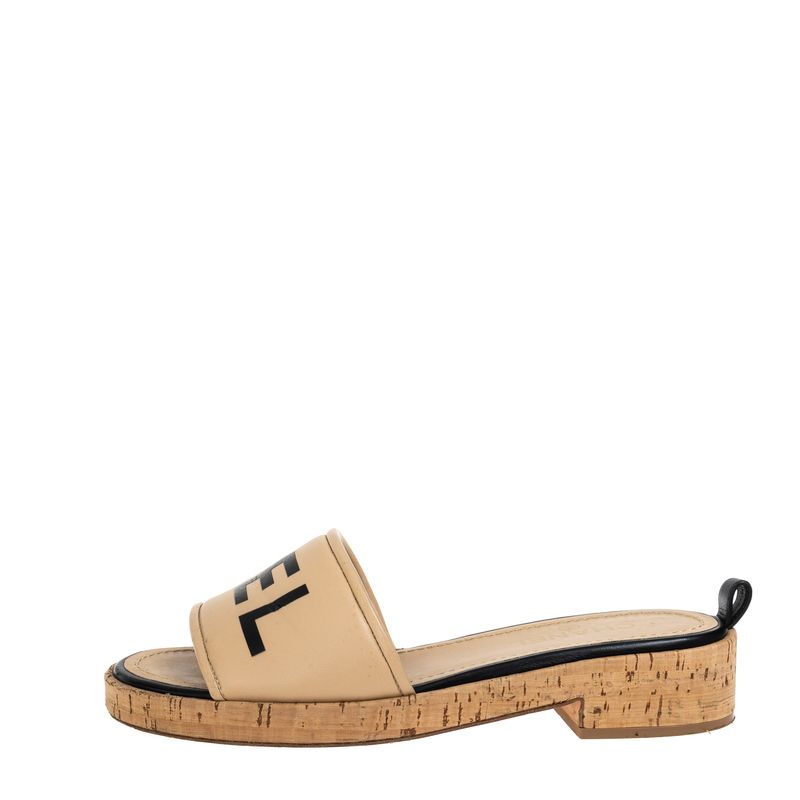 Sandalia-Chanel-Mule-Couro-Bege