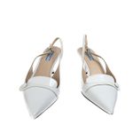Scarpin-Prada-Slingback-Couro-Branco