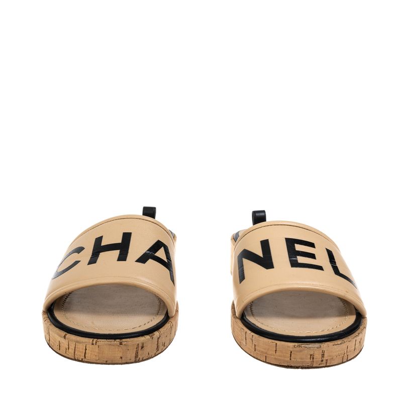 Sandalia-Chanel-Mule-Couro-Bege