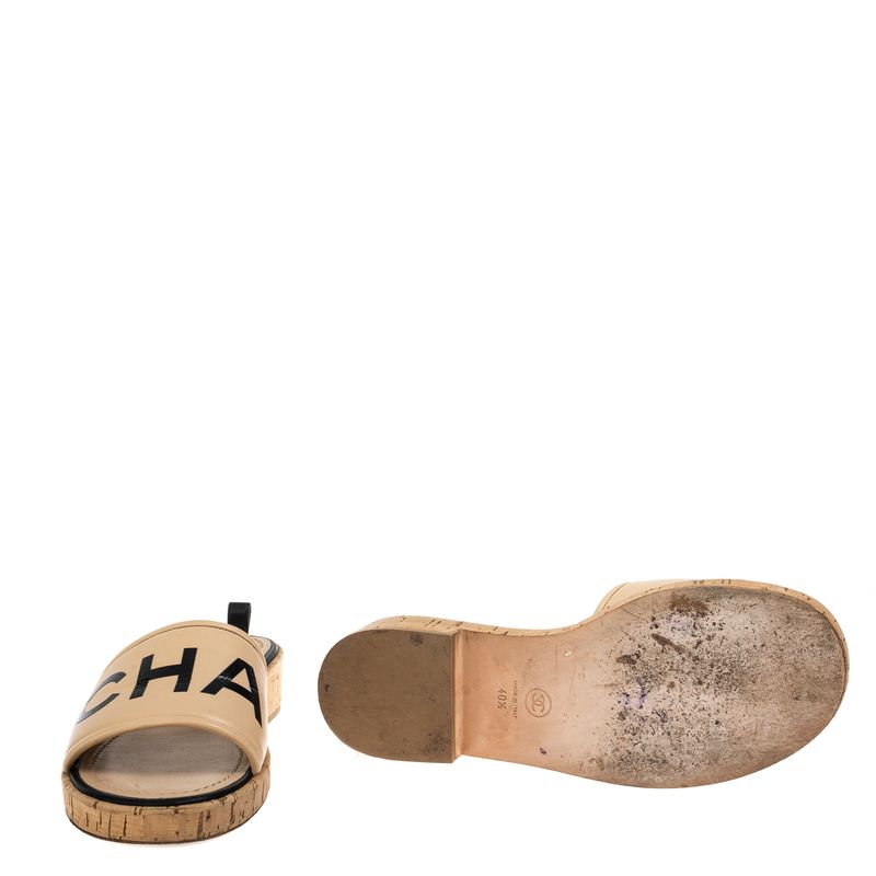 Sandalia-Chanel-Mule-Couro-Bege