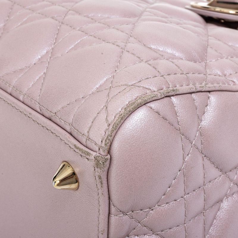 Bolsa-Christian-Dior-Lady-Dior-Media-Rosa-Perolado