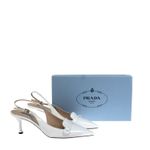 Scarpin-Prada-Slingback-Couro-Branco