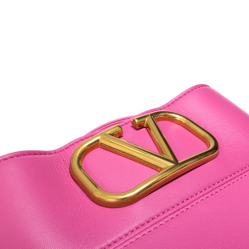 Bolsa-Valentino-Garavani-VLogo-Couro-Rosa-