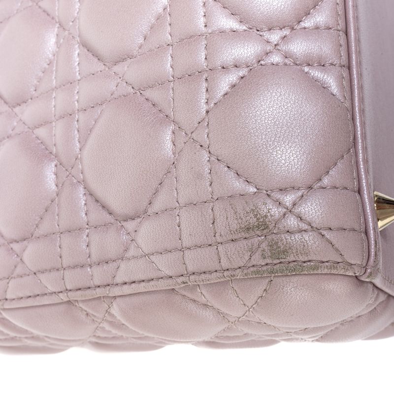 Bolsa-Christian-Dior-Lady-Dior-Media-Rosa-Perolado
