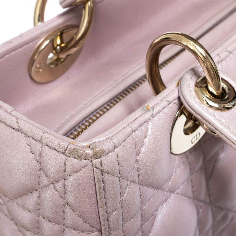 Bolsa-Christian-Dior-Lady-Dior-Media-Rosa-Perolado