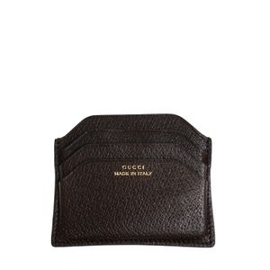 Porta Cartão Gucci Couro Marrom
