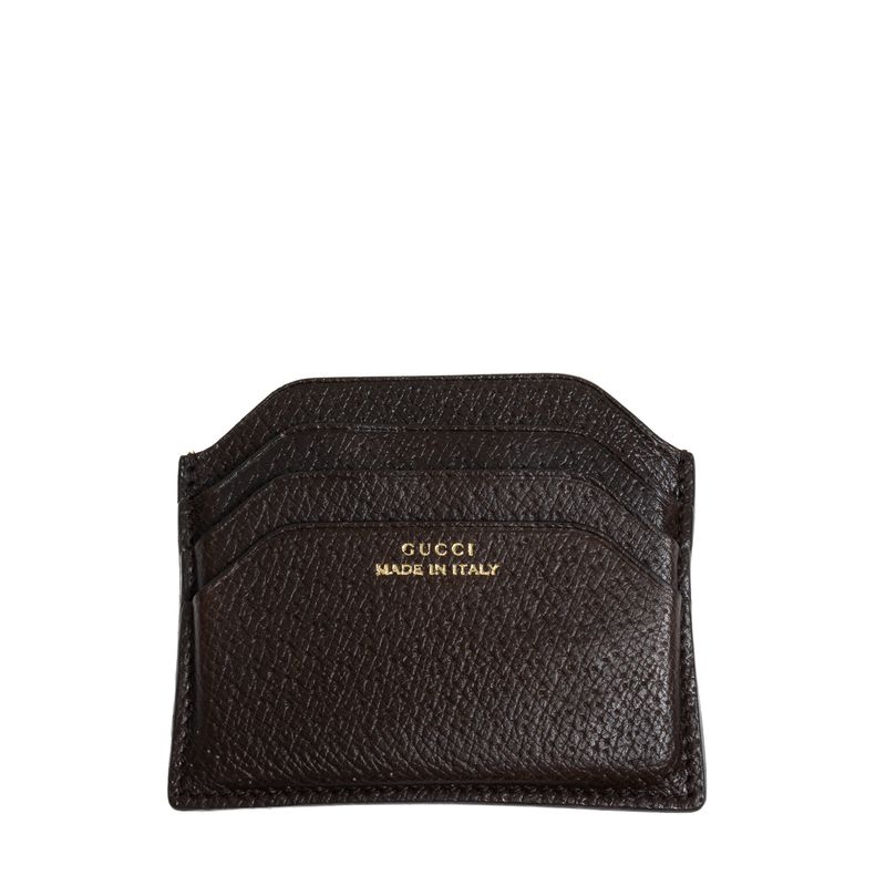 Porta-Cartao-Gucci-Couro-Marrom
