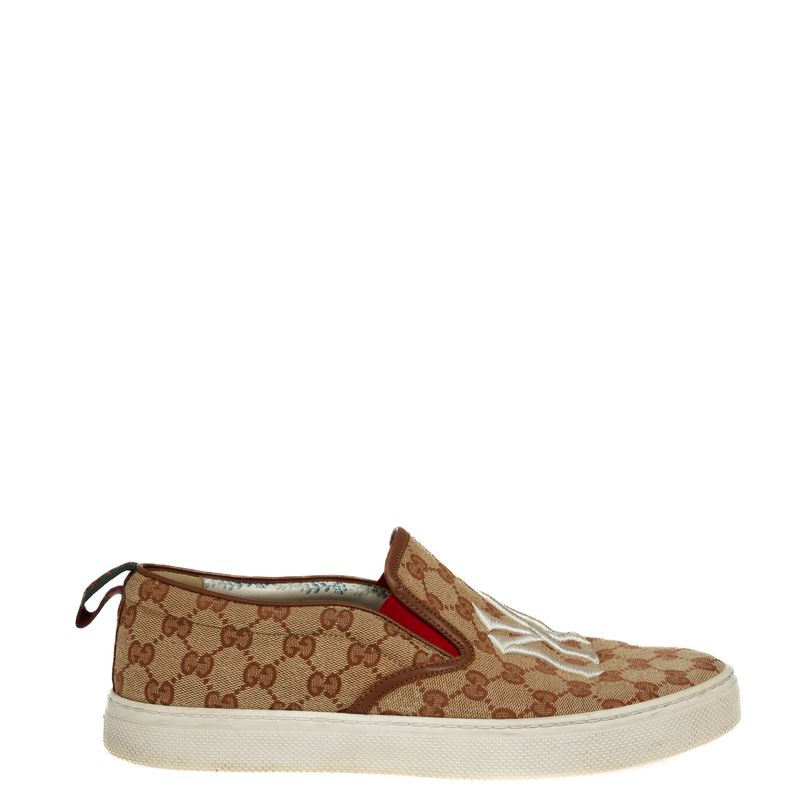 Tenis-Gucci-Slip-On-NY-Yankees-GG-Canvas