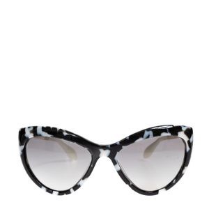 Óculos Miu Miu SMU08 Acetato Branco e Preto