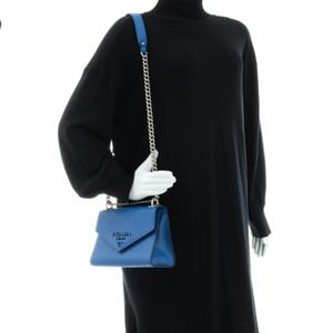 Bolsa Prada Monochrome Saffiano Azul