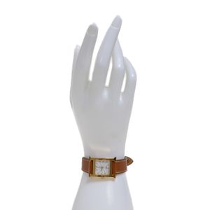 Relógio Hermès Heure H 21mm Dourado e Caramelo