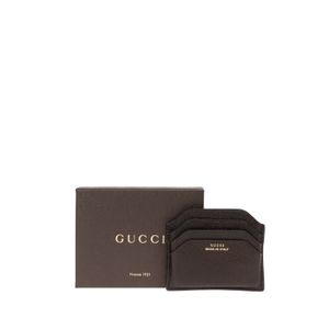 Porta Cartão Gucci Couro Marrom