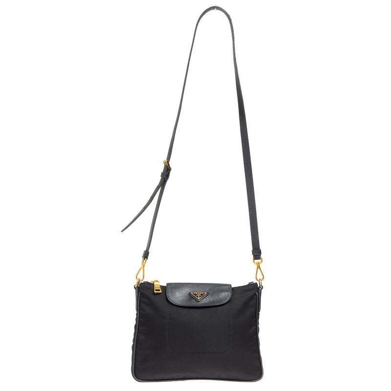 Bolsa-Prada-Bandoliera-Nylon-Preto