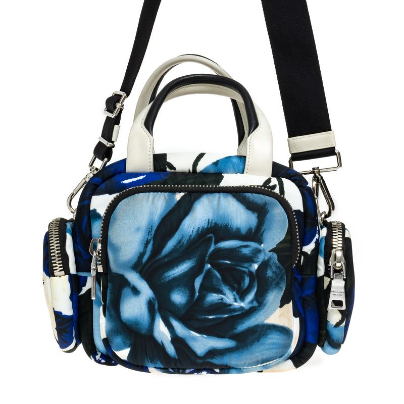 Bolsa-Prada-Nylon-Flores-Azul