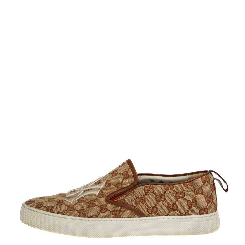 Tenis-Gucci-Slip-On-NY-Yankees-GG-Canvas