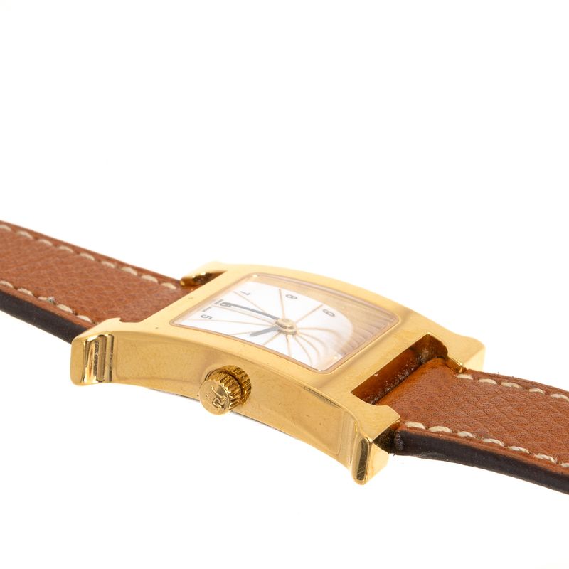 Relogio-Hermes-Heure-H-21mm-Dourado-e-Caramelo