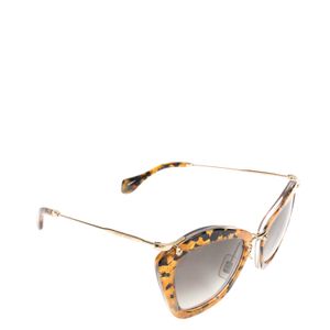 Óculos Miu Miu SMU 10N 55 24 Acetato Laranja e Preto