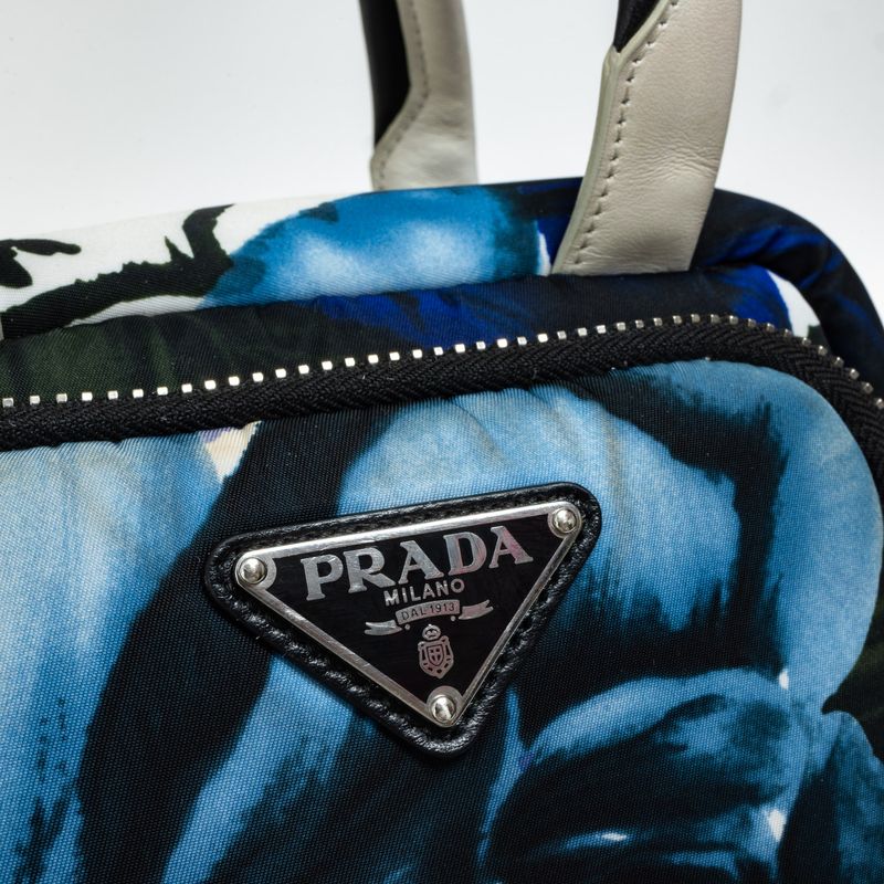 Bolsa-Prada-Nylon-Flores-Azul