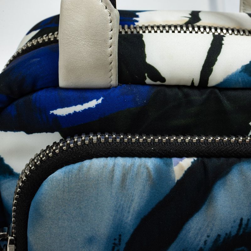 Bolsa-Prada-Nylon-Flores-Azul