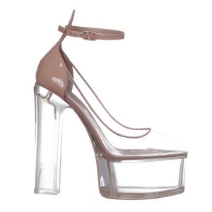 Pump Valentino Bege e Transparente