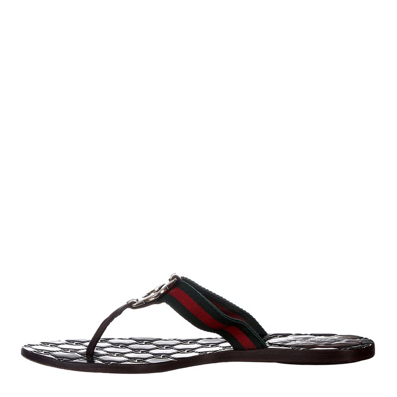 Rasteira-Gucci-Guccissima-Web-Marrom